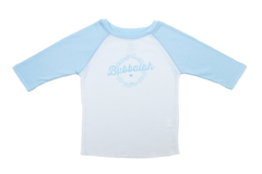 Bubbalah 2T Sky Blue Baseball Shirt