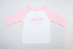 Bubbalah Rose Petal 2T Baseball Shirt
