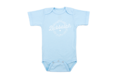 Bubbalah Solid Sky Blue Short Sleeve Onesie